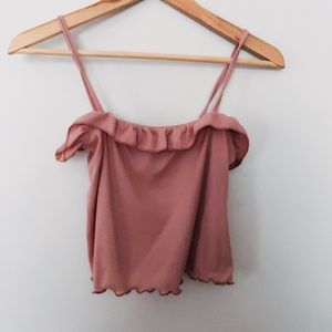 blush crop top pretty little things